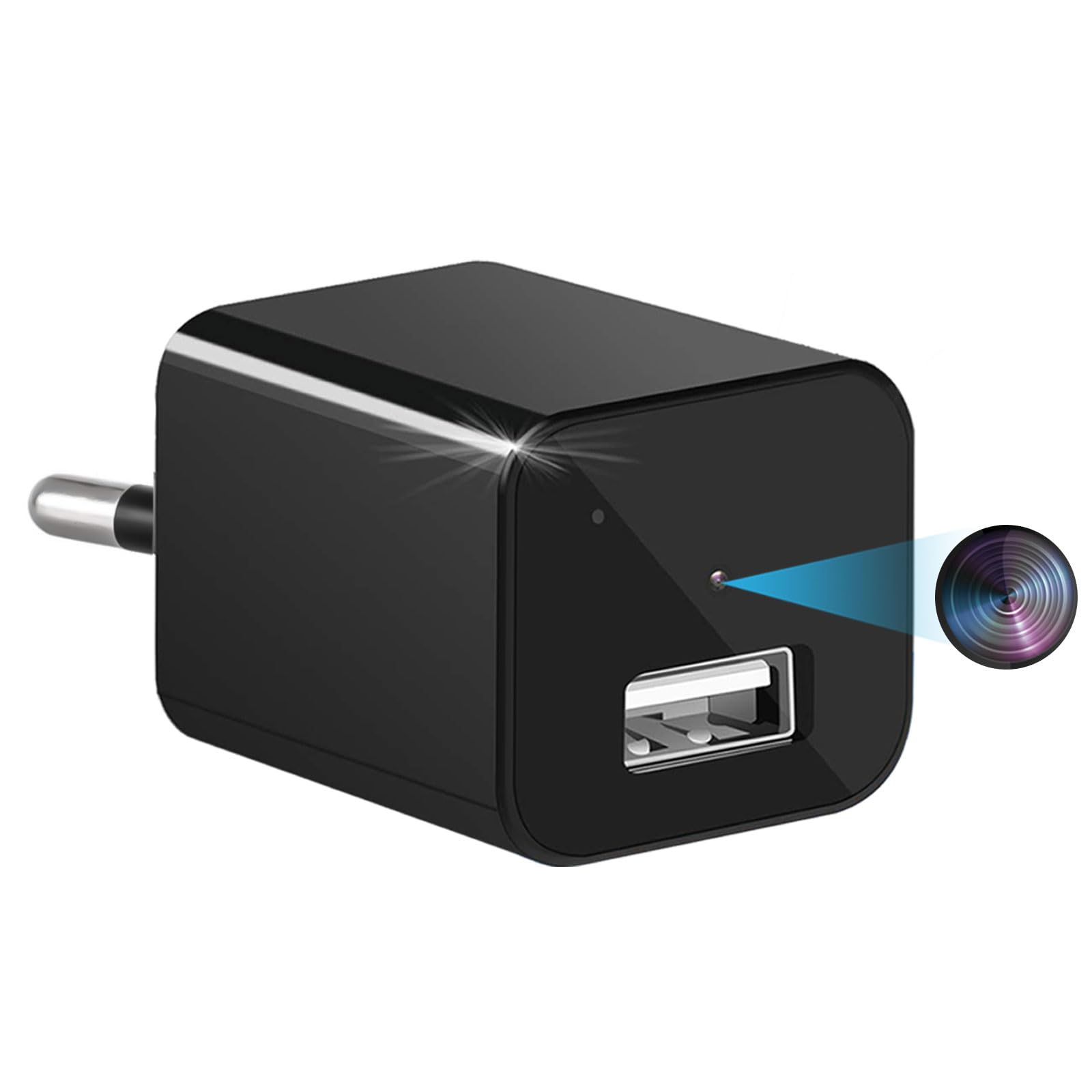 Spy Camera USB Charger, Mini Security Cameras HD 1080P Hidden Cameras Video Recorder Loop Recording Motion Detection for Home Office Safety Survelliance