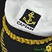 White Adult Yacht Boat Ship Sailor Captain Costume Hat Cap Navy Marine Admiral