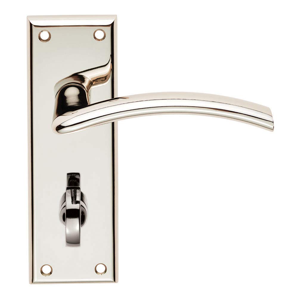 Carlisle Brass SZR033PN Serozzetta Trenta Lever On Backplate - Bathroom 57mm - Polished Nickel - Includes a Pair of Handles & fixings