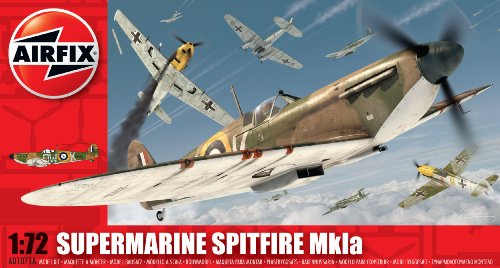 Airfix A01071 1:72 Scale Scale Supermarine Spitfire Mk1A Military Aircraft Classic Kit Series 1