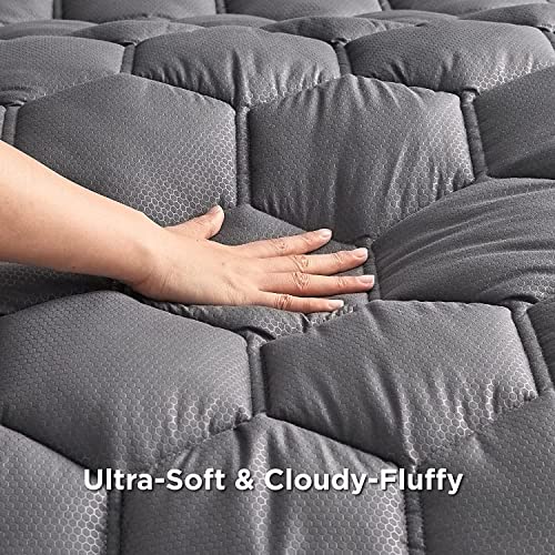 Bedsure Twin XL Mattress Pad Deep Pocket Pillow Top Mattress Topper Bedding Quilted Fitted