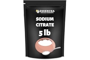Sodium Citrate Powder 5LB by Essencea Pure Bulk Ingredients | 100% Sodium Citrate | Premium Quality Supplement (80 Ounces) [P