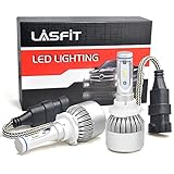 LASFIT 9005/HB3 LED Headlight Bulbs 72W 7600LM LED Headlight Conversion Kits Internal Driver Xenon White 6000K High Beam (Pack of 2)