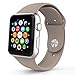 Newdora Apple Watch Band Series 1 Series 2, Soft Silicone Replacement Sports Band for 38mm Apple Watch 2015 & 2016 All Models, WALNUT