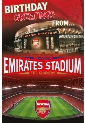 Heroes For Kids Arsenal Football Club Pop Up Official Birthday Card - Emirates Stadium