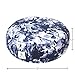 Incline Fit Zafu Yoga Meditation Cushion with Zipper, Round Meditation Pillow Bolster Filled with Buckwheat Hulls With Machine Washable Cotton Cover and Carry Handle, Round, Tropical Leavesthumb 1