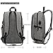 XQXA Laptop Backpack,College School Bag with USB Charging Port and Headphone Jack Water Resistant School Rucksack 15.6 Inch PC Computer Backpack Bags for Business,Work,Travel Rucksack Bookbag Grey