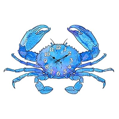 Sea Creations 14" Die Cut Crab Clock 51Yc3DML64S