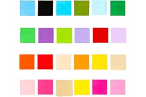 Exquiss 2400 Sheets Tissue Paper Squares 2 inch Bulk 24 Colors for Kids DIY Crafts Tissue Paper Flowers Tissue Paper Gift Wrapping Tissue Paper pom poms