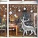 Reindeer Snowflake Wall Decal Window Stickers Home Decor for Christmas Decoration Home Hotel Bar and Store’s Display Window