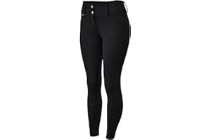 HORZE Grand Prix Women's Winter Silicone Full Seat Breeches | Fleece-Lined Water Resistant Horse Riding Pants