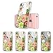 MOSNOVO iPhone 6S Plus Case/iPhone 6 Plus Slim Case, Floral Botany Flower Clear Design Plastic Hard Case with TPU Bumper Gel Protective Back Phone Case Cover for Apple iPhone 6 Plus/iPhone 6S Plus