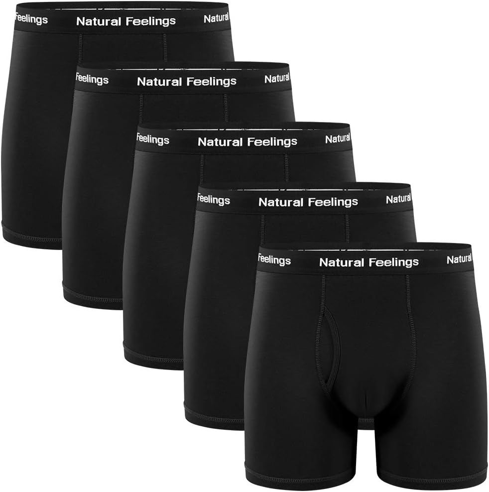 Boxer Briefs Mens Underwear Men Pack Soft Cotton Open Fly Underwear