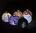 Gaekce Halloween Decorations Paper Lanterns with LED Light for Holiday Home Party, 6 Pcs, Bats,Spiders, Skeleton, Jack-O, Castle, with Halloween Goodie Bag