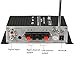 Car Amplifier, ELEGIANT Mini Hi-Fi Stereo Super Bass Audio Audio Power Amplifier with Remote Control,Support FM/MP3/TF/USB/DVD for Car Motorcycle Home