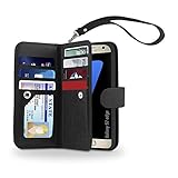 Galaxy S7 Edge Case, Gear Beast Dual Wallet Case Slim Protective PU Leather Case Folio, 7 CARD SLOTS, 2 LARGE INNER POCKETS and protective TPU inner case for Galaxy S7 Edge