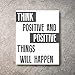 Inspirational Wall Art Poster Prints Quote Positive Affirmation Motivational Wall Art Quotes Pictures fun Office Wall Decor Artwork Art for living room bedroom walls office art (W-Chalk, 8x10)