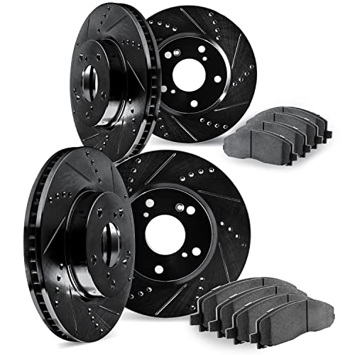 DFC Brake Kit| Drilled Slotted Brake Rotors| 5000 Advanced Brake Pads