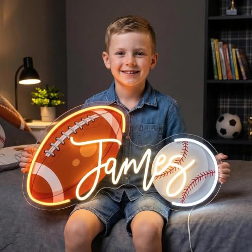 Cutom Name Neon Sign Customizable Led Sports Sign at Amazon
