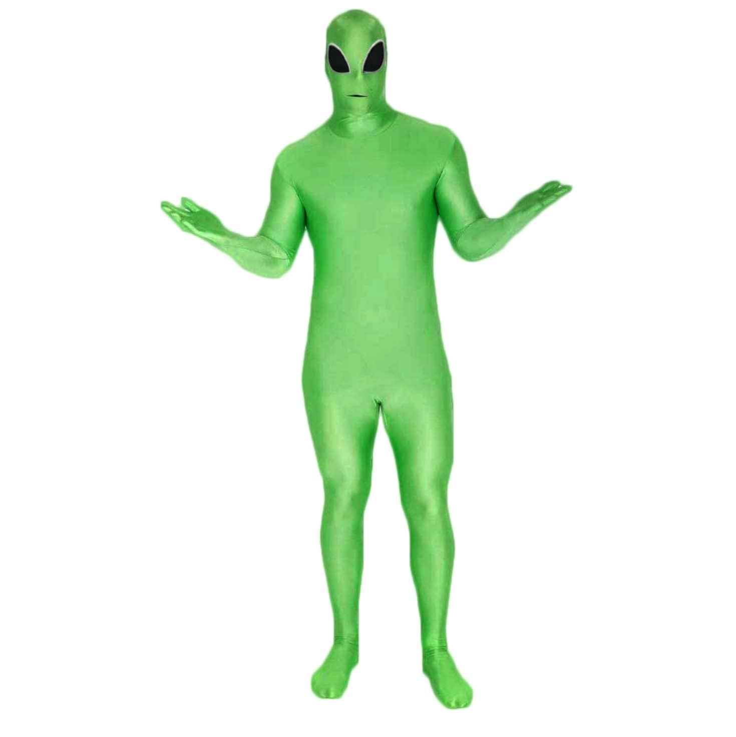 Morphsuits Green Alien Costume for Halloween, Party or Cosplay - Funny Alien Outfit for Adults, XL — image 1