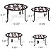 Metal Plants Stand Flowerpot Holder Iron Art Pot Holder, AISHN Flower Pot Supporting Indoor Outdoor Garden Pack of 4pcs with Different Sizethumb 2