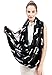 Lina & Lily Dachshund Dog Print Infinity Loop Scarf for Women Lightweight (Black)