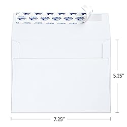 ValBox 5x7 Envelopes for Invitation 100 Qty A7