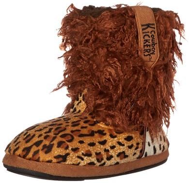 Cowboy Kickers Wooly Cheetah Slippers Toddlers Girls Toddler 6-9 Months