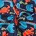 KISBINI Boy's Cartoon Dinosaur Print Zip Jacket Hooded Hoodies with Pockets 3T