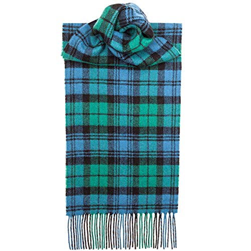 USA Kilts Campbell Ancient Tartan Wool Scarf Made in Scotland