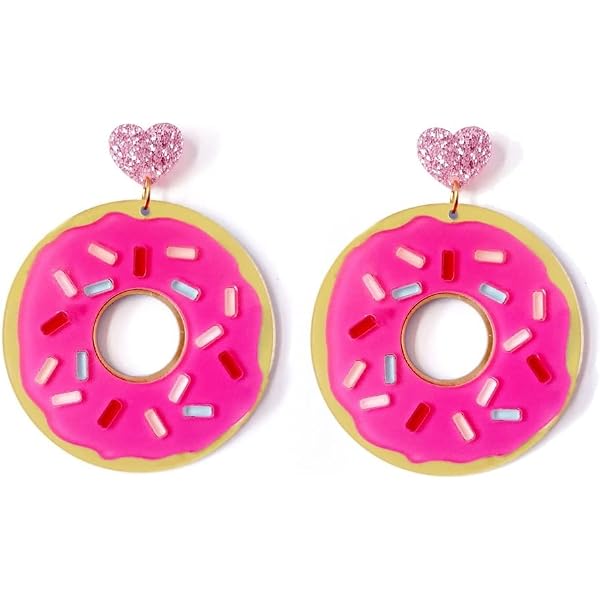 thumbnail image 2 of French Fries Mcd Fries Resin Handmade Drop & Dangle Earrings, Summer... 2 of 11