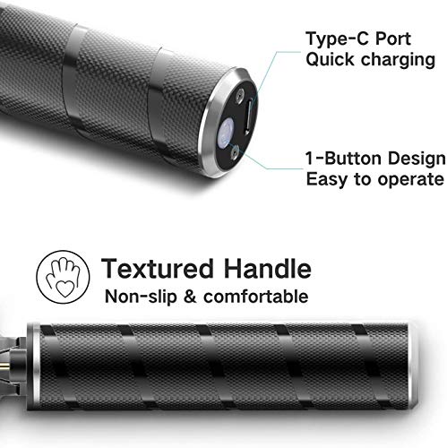 Tagliacapelli Uomo Professionale,Elettrico Professionale Trimmer Taglierina,Macchina per Barba,USB Ricaricabile Hair Trimmer T-Outliner Tagliacapelli con 3 Pettini per Bambini,Adulti,e Barbiere