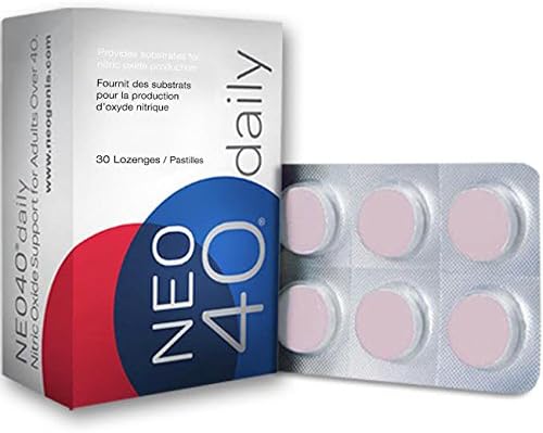 Neogenis Neo40, Daily Heart and Circulation Support, Nitric Oxide Formula - 30 Lozenges