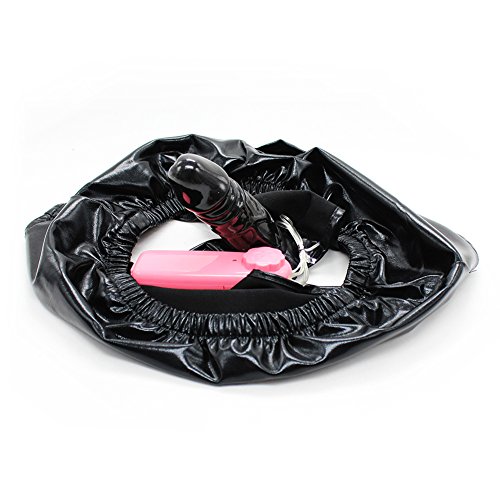 YiFeng Men Women Leather Masturbation Underwear w/Vibrating Dildo Penis Anal Butt Plug Fetish