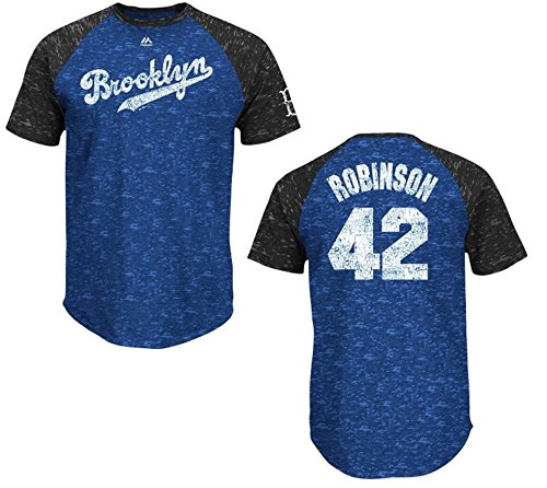 Brooklyn Dodgers Jackie Robinson Cooperstown Retro Show Raglan T-Shirt