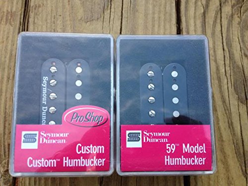 Seymour Duncan SH-11 Custom Custom & SH-1N 59 4c Humbucker Pickup Set Black