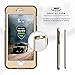 Zizo ION Series Compatible with iPhone 6S Plus Case Military Grade Drop Tested with Tempered Glass Screen Protector iPhone 6 Plus Case Gold Clear