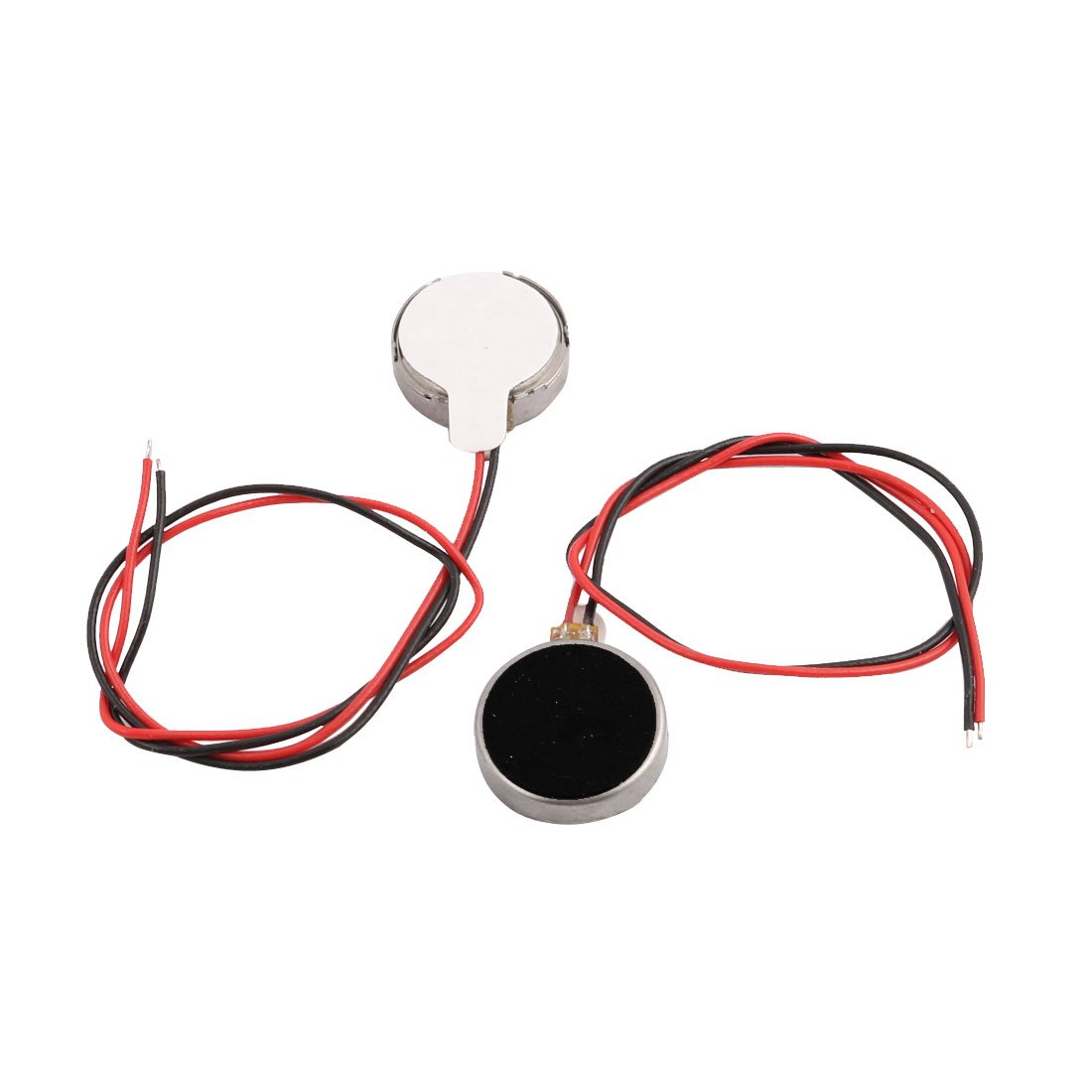 Sourcingmap 2Pcs DC 3V 10mm Dia Mobile Phone Coin Flat Vibrating Vibration Motor w Wire
