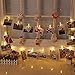 Adecorty 40 LED Photo Clip Lights 8 Modes USB Powered Photo Clips String Lights with Remote & Timer, Gifts for Teen Girls Bedroom Decor Christmas Presents (16.4ft, Warm White)