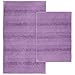 Garland Rug 2-Piece Essence Nylon Washable Bathroom Rug Set, Purple