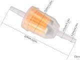 Vwoqiy 12 Pcs Gas Inline Fuel Filters 6mm 8mm Universal Motorcycle Petrol view 2