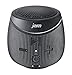 JAM Doubledown Wireless Portable Bluetooth Speaker, Splash Proof, Ultra Portable, Pair 2 for Stereo Sound, Answer Calls, Speakerphone, Rubberized Body, Durable, 30ft Range, HX-P370BK Black