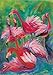 Toland Home Garden Flamingo Fancy 12.5 x 18 Inch Decorative Colorful Tropical Pink Bird Garden Flag