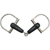 Showman Pony Stainless Steel 4" Rubber Mouth D-Ring Snaffle Bit! New Horse TACK!