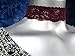 Twilight's Fancy Floral Elastic Stretch Lace Choker Necklace (Dark Red Burgundy, Large)