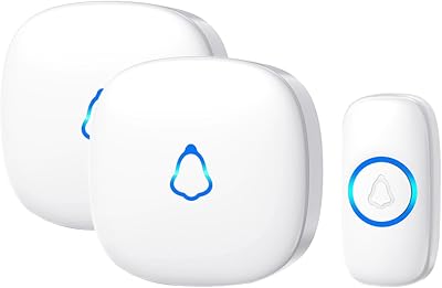 SECRUI Wireless Doorbell 300M Waterproof Plug In with 2 Receivers 58 Chimes