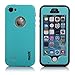 Waterproof case for iPhone 5/5S/SE, Merit Waterproof Shockproof Snowproof Dirtproof Durable Full Sealed Protection Case Cover for iPhone 5/5S/SE (Blue)