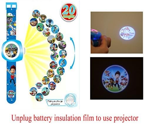 Paw Patrol Digital Projection Watch 20 Different Images Gift For Kids