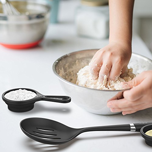 Vremi 15 Piece Kitchen Gadgets Set - 5 pc Cooking Utensils 4 pc Measuring Cups with Whisk Can Opener Pizza Cutter Cheese… 9 Vremi 15 Piece Kitchen Gadgets Set - 5 pc Cooking Utensils 4 pc Measuring Cups with Whisk Can Opener Pizza Cutter Cheese… - Image 10