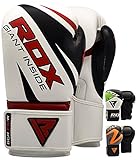 RDX Maya Hide Leather Boxing Gloves Punch Bag Mitts Sparring Punching Training Kickboxing Muay Thai Martial Arts